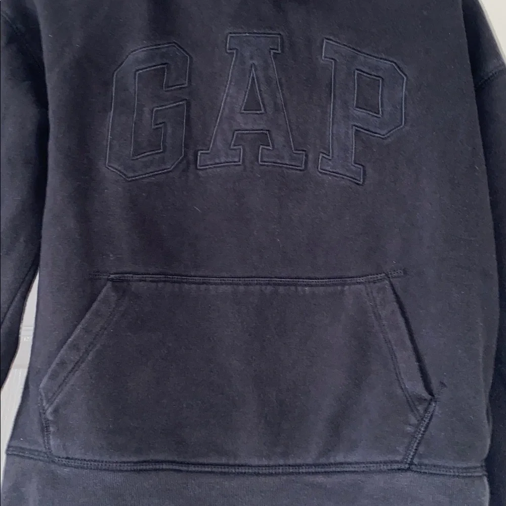 Gap Kids Black Monotone Logo Hoodie Sweatshirt. Size XL (12)